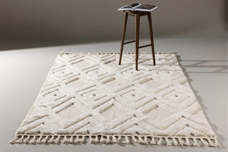 Dahlia Ullteppe 300x400 cm Rektangulær - Hvit - Tekstiler - Tepper & Matter - Moderne tepper - Ullteppe