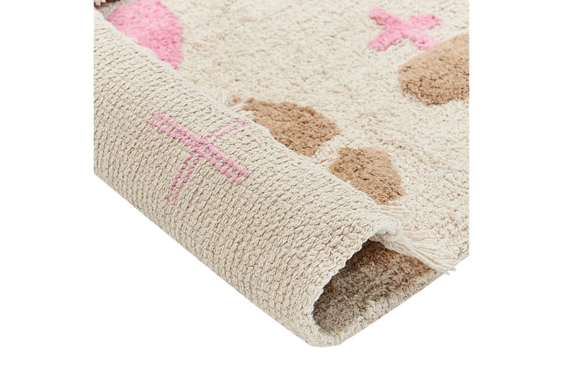 Daran Bomullsteppe 80x150 cm - Beige - Tekstiler - Tepper & Matter - Moderne tepper - Bomullstepper