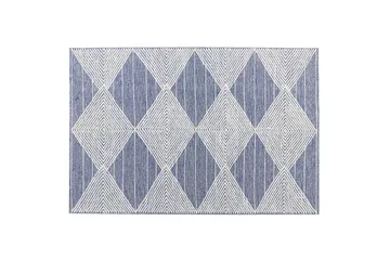 Datca Ullteppe 140x200 cm - Blå - Tekstiler - Tepper & Matter - Moderne tepper - Ullteppe