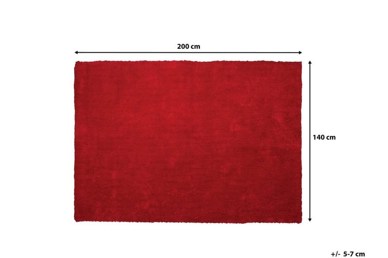 Demre Matte 140x200 cm - Rød - Tekstiler - Tepper & Matter - Moderne tepper - Ryeteppe