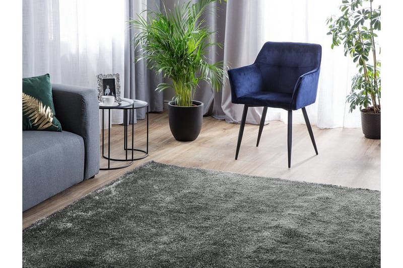 Demre Matte 200x200 cm - Mørkegrå - Tekstiler - Tepper & Matter - Moderne tepper - Ryeteppe