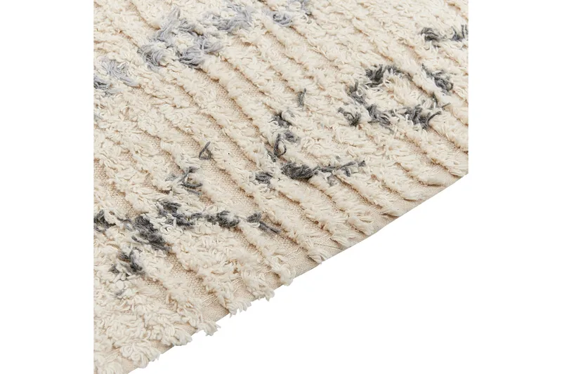 Dispur Bomullsteppe 140x200 cm - Beige - Tekstiler - Tepper & Matter - Moderne tepper - Bomullstepper