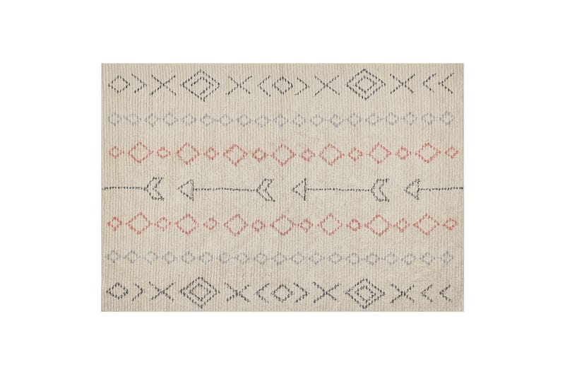 Dispur Bomullsteppe 140x200 cm - Beige - Tekstiler - Tepper & Matter - Moderne tepper - Bomullstepper