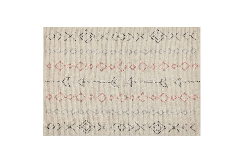 Dispur Bomullsteppe 160x230 cm - Beige - Tekstiler - Tepper & Matter - Moderne tepper - Bomullstepper