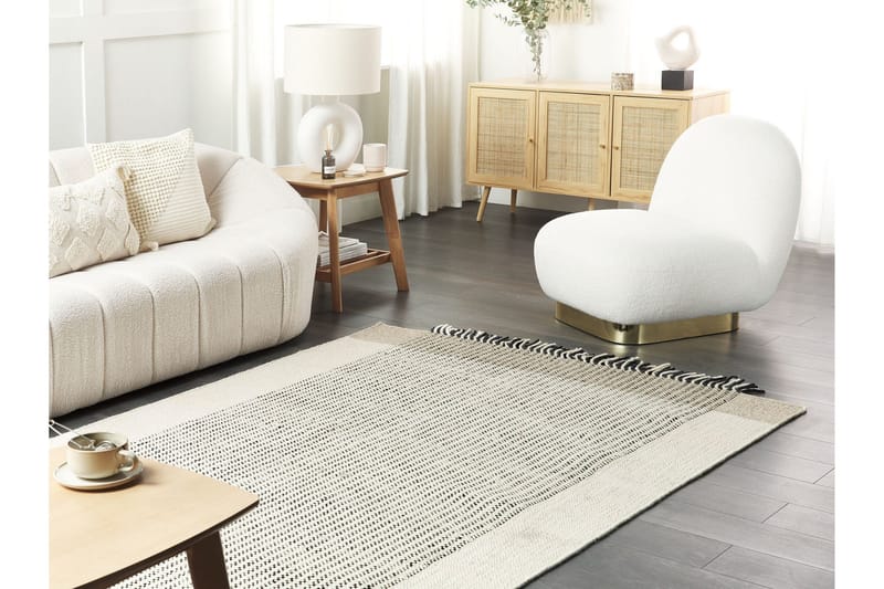 Divarli Ullteppe 140x200 cm - Beige - Tekstiler - Tepper & Matter - Moderne tepper - Ullteppe