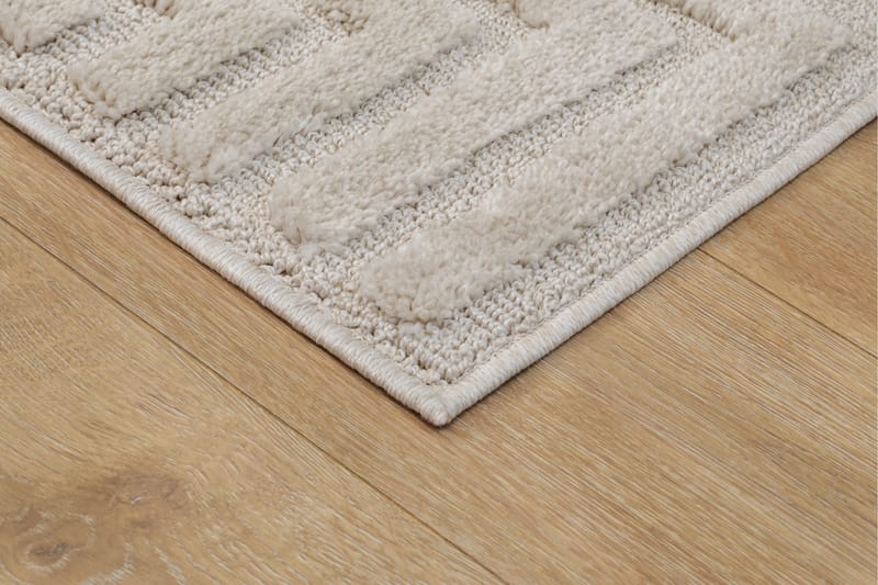 Doria Wiltonteppe 80x150 cm Oval - Hvit - Tekstiler - Tepper & Matter - Moderne tepper - Wiltontepper