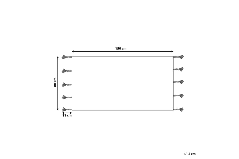 Duzce Ryeteppe 80x150 cm - Beige - Tekstiler - Tepper & Matter - Moderne tepper - Ryeteppe