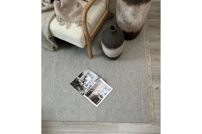 Eden Ullteppe 200x300 cm Rektangulær - Sølv - Tekstiler - Tepper & Matter - Moderne tepper - Ullteppe