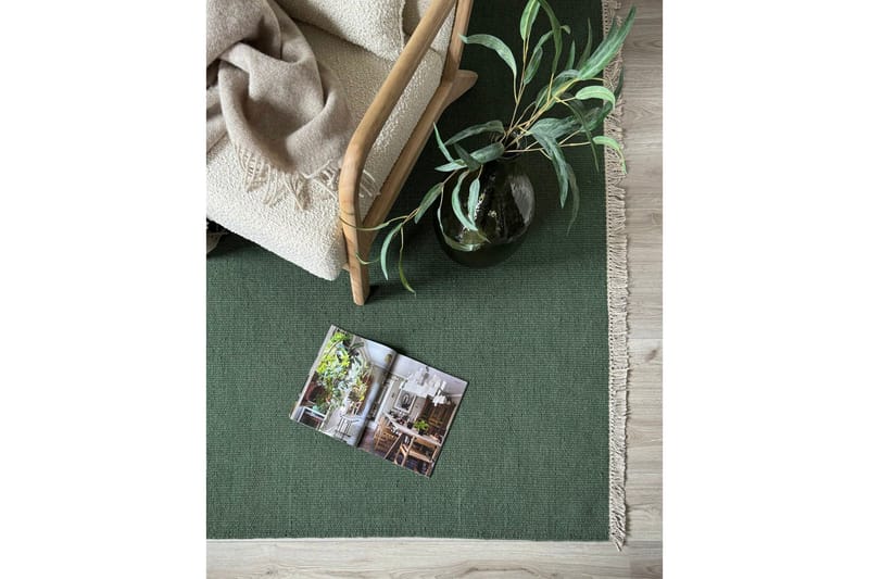 Eden Ullteppe 75x230 cm Rektangulær - Smaragdgrønn - Tekstiler - Tepper & Matter - Moderne tepper - Ullteppe
