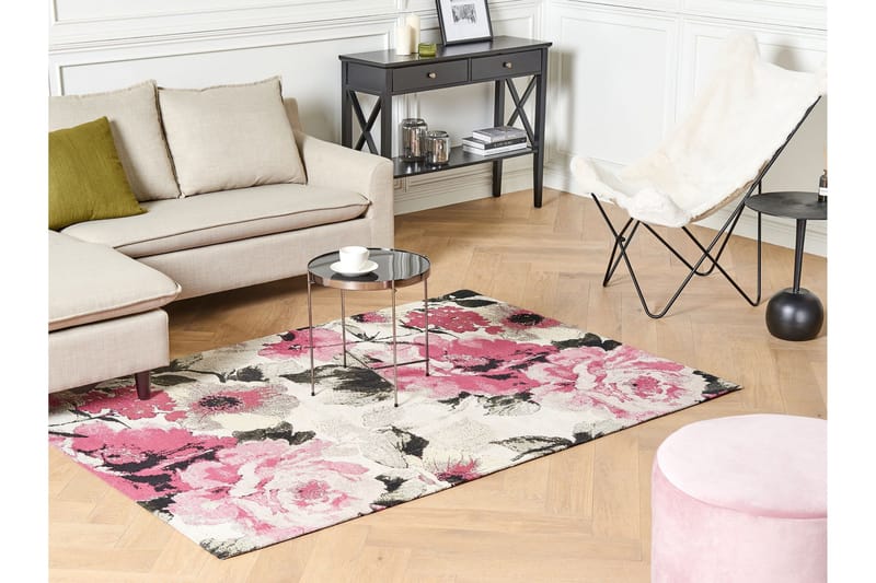 Ejaz Ryeteppe 140x200 cm - Rosa - Tekstiler - Tepper & Matter - Moderne tepper - Bomullstepper