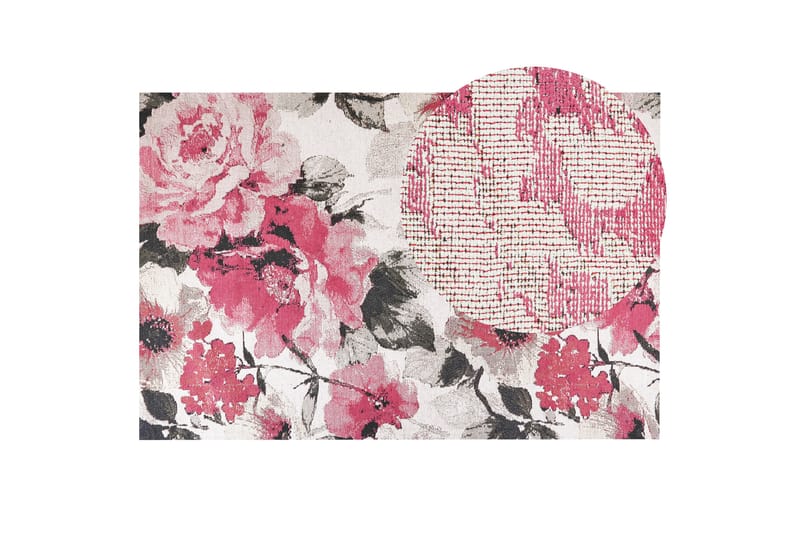 Ejaz Ryeteppe 200x300 cm - Rosa - Tekstiler - Tepper & Matter - Moderne tepper - Ryeteppe
