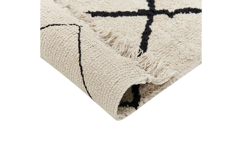 Eldes Ryeteppe 160x230 cm - Beige - Tekstiler - Tepper & Matter - Moderne tepper - Ryeteppe