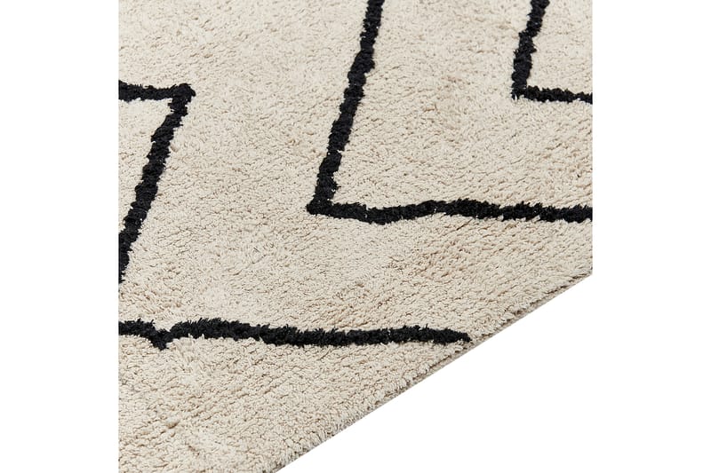 Eldes Ryeteppe 160x230 cm - Beige - Tekstiler - Tepper & Matter - Moderne tepper - Ryeteppe
