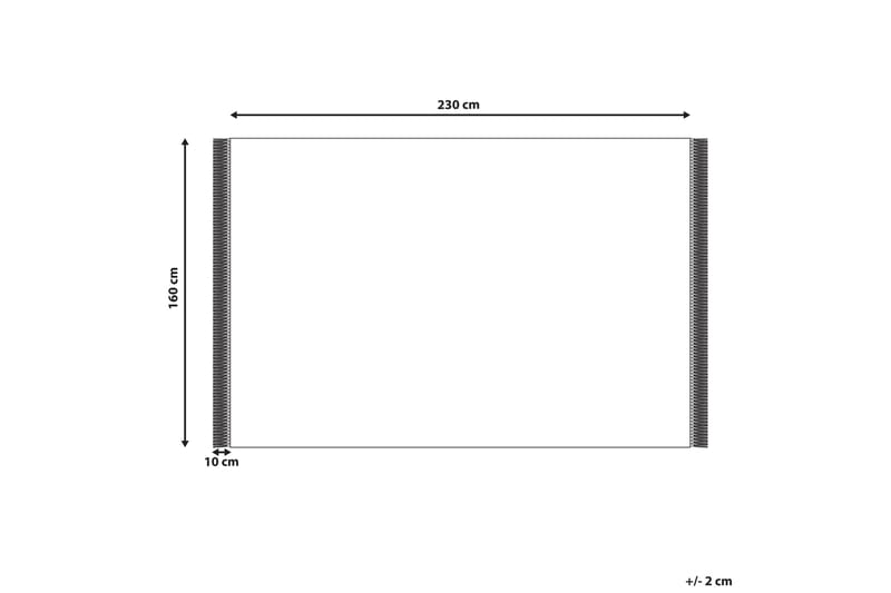 Eldes Ryeteppe 160x230 cm - Beige - Tekstiler - Tepper & Matter - Moderne tepper - Ryeteppe