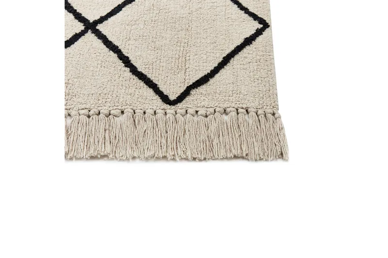 Eldes Ryeteppe 160x230 cm - Beige - Tekstiler - Tepper & Matter - Moderne tepper - Ryeteppe