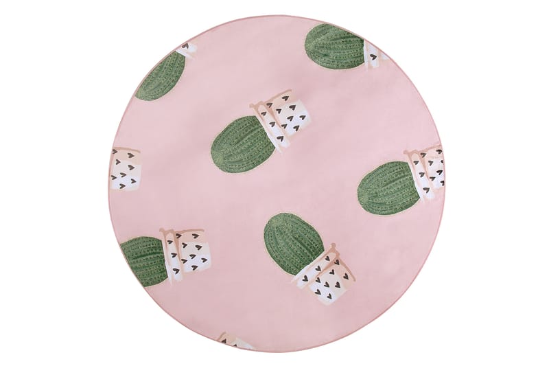 Eldivan Ryeteppe 120x120 cm - Rosa - Tekstiler - Tepper & Matter - Moderne tepper - Ryeteppe