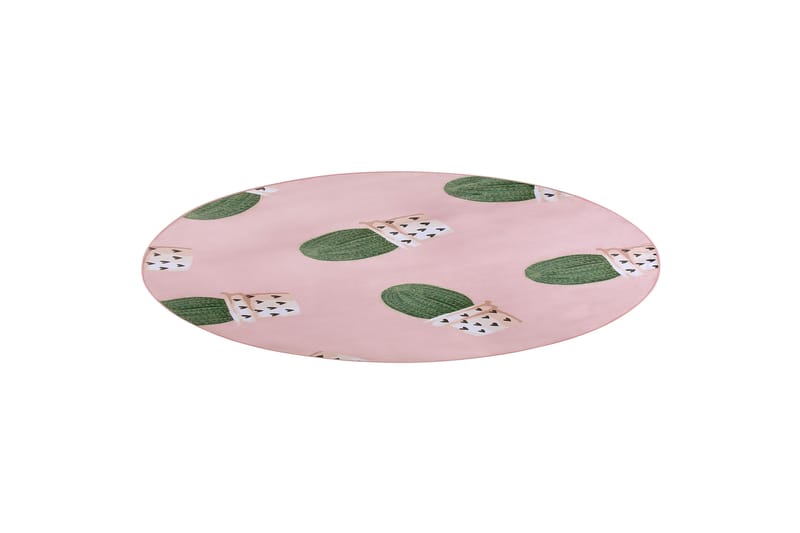 Eldivan Ryeteppe 120x120 cm - Rosa - Tekstiler - Tepper & Matter - Moderne tepper - Ryeteppe