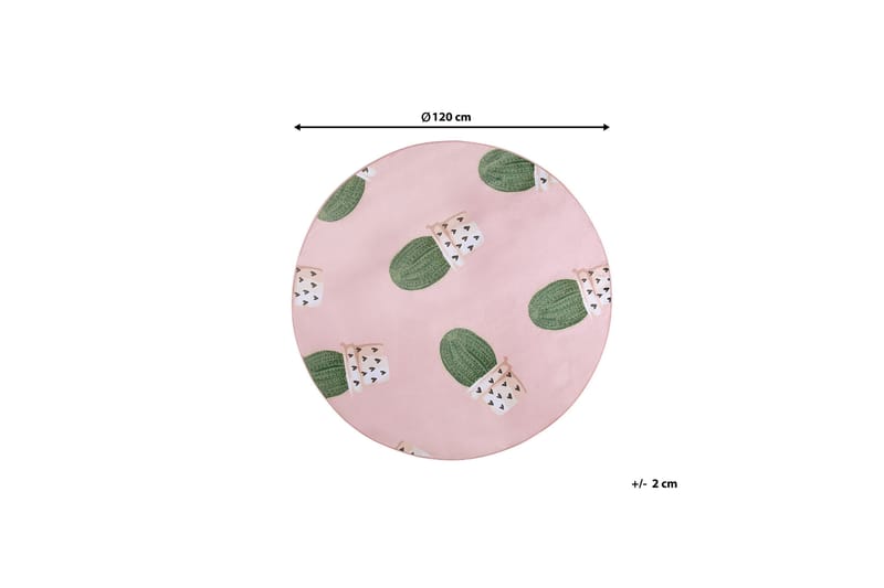 Eldivan Ryeteppe 120x120 cm - Rosa - Tekstiler - Tepper & Matter - Vegg til vegg tepper