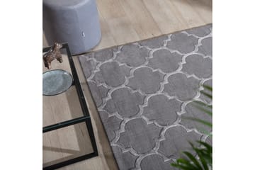 Elsher Ryematte Rektangulær 220x160 cm - Grå - Tekstiler - Tepper & Matter - Moderne tepper - Ryeteppe