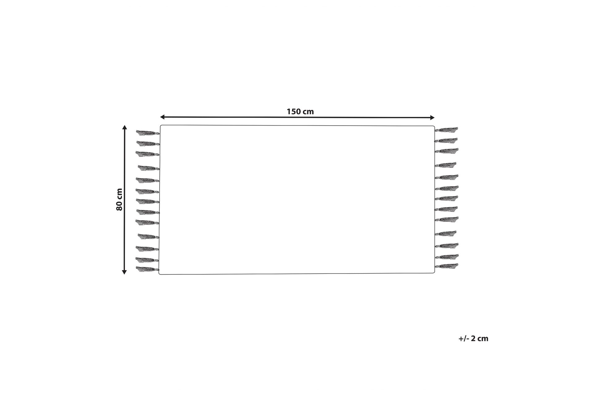 Eray Ryeteppe 80x150 cm - Svart/hvit - Tekstiler - Tepper & Matter - Moderne tepper - Ryeteppe