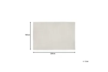 Erzin Matte 160x230 cm - Hvit - Tekstiler - Tepper & Matter - Moderne tepper - Ullteppe