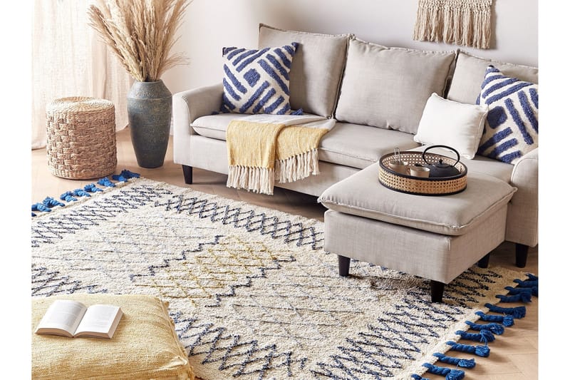 Erzincan Bomullsteppe 140x200 cm - Beige - Tekstiler - Tepper & Matter - Moderne tepper - Bomullstepper