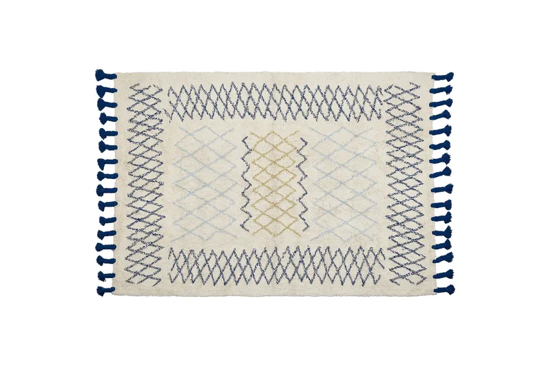 Erzincan Bomullsteppe 160x230 cm, Beige