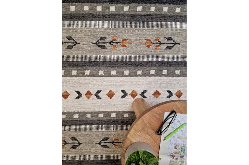 Fagersta Ullteppe 140x200 cm Rektangulært - Grå - Tekstiler - Tepper & Matter - Moderne tepper - Ullteppe