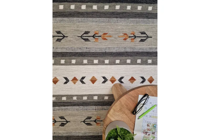 Fagersta Ullteppe 160x230 cm Rektangulært - Grå - Tekstiler - Tepper & Matter - Moderne tepper - Ullteppe