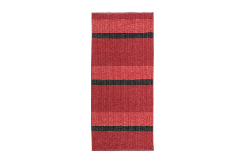 Block Rag teppe 70x450 cm Rød - Horredsmattan - Kjøkkenmatte - Plasttepper - Hall matte