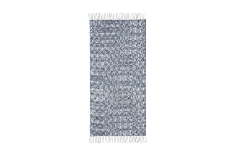Gås Bomullsteppe 70x400 cm Blå - Horredsmattan - Tekstiler - Tepper & Matter - Moderne tepper - Fillerye