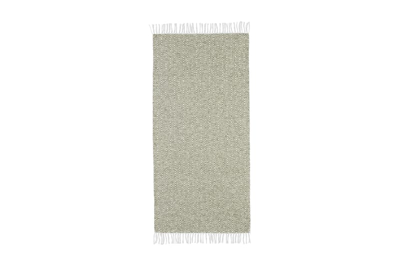 Gås Bomullsteppe 70x400 cm Grønn - Horredsmattan - Tekstiler - Tepper & Matter - Moderne tepper - Fillerye