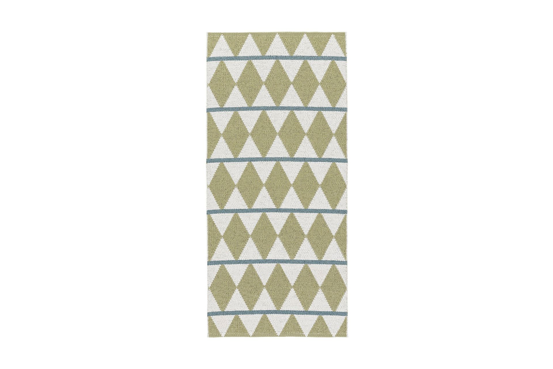 Zigge Filleteppe 70x400 cm Olivengrønn - Horredsmattan - Tekstiler - Tepper & Matter - Moderne tepper - Fillerye