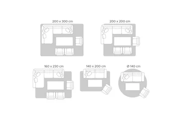 Flatvevd Hisarli - Brun, gul, oransje, beige, 140x200 cm - Tekstiler - Tepper & Matter - Moderne tepper - Bomullstepper