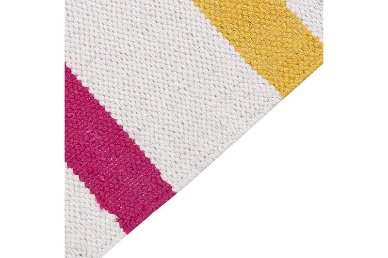 Flatvevd Hisarli - Flerfarget, hvit, brun, blå, oransje, 80x150 cm - Tekstiler - Tepper & Matter - Moderne tepper - Bomullstepper