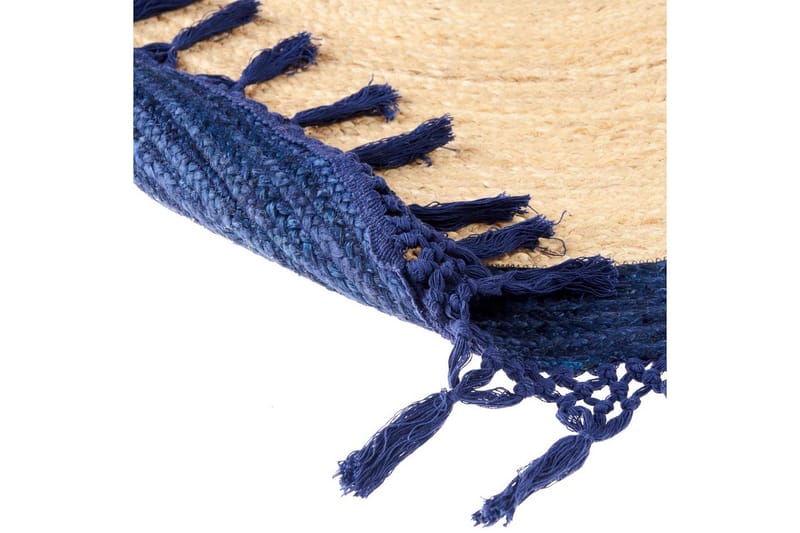 Flatvevd Marts - Beige, Blå, 200x200 cm - Tekstiler - Tepper & Matter - Moderne tepper - Sisaltepper