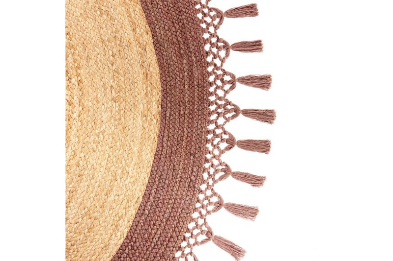 Flatvevd Marts - Beige, Brun, 140x140 cm - Tekstiler - Tepper & Matter - Moderne tepper - Sisaltepper