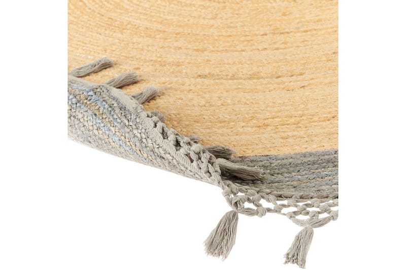 Flatvevd Marts - Beige, Grå, 200x200 cm - Tekstiler - Tepper & Matter - Moderne tepper - Sisaltepper