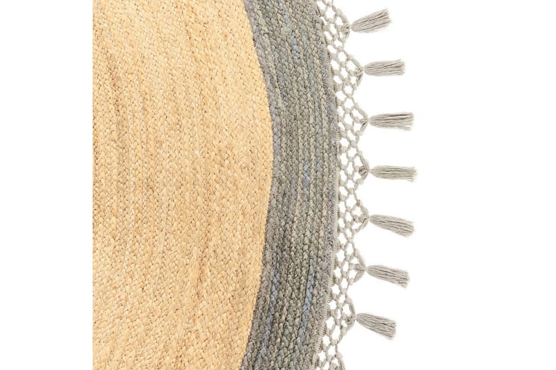Flatvevd Marts - Beige, Grå, 200x200 cm - Tekstiler - Tepper & Matter - Moderne tepper - Sisaltepper