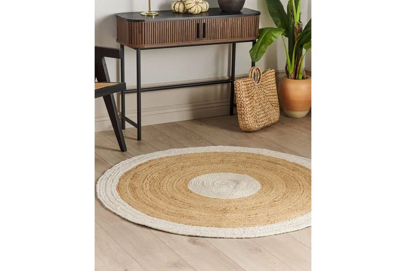 Flatvevet Yayalar - Beige, hvit - Tekstiler - Tepper & Matter - Moderne tepper - Sisaltepper