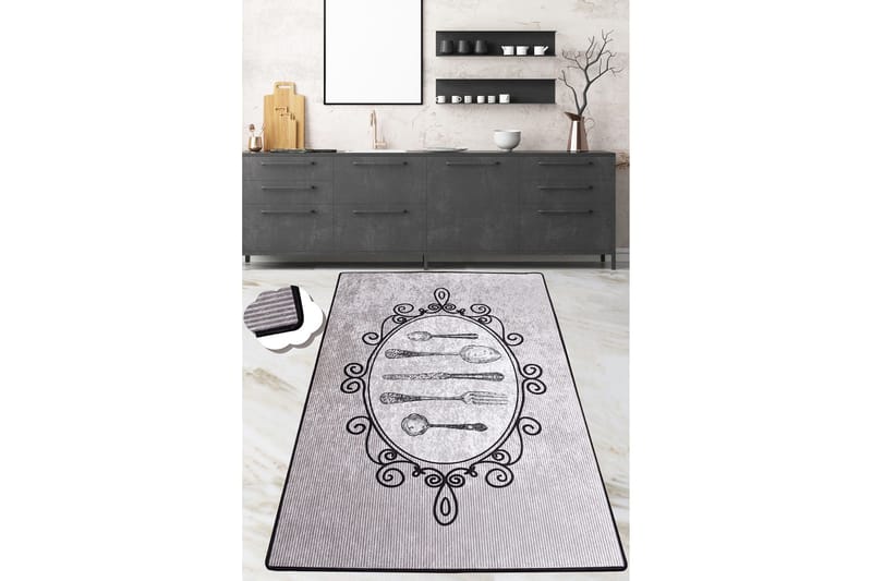 Chilai Matte 100x200 cm, Grå/Svart