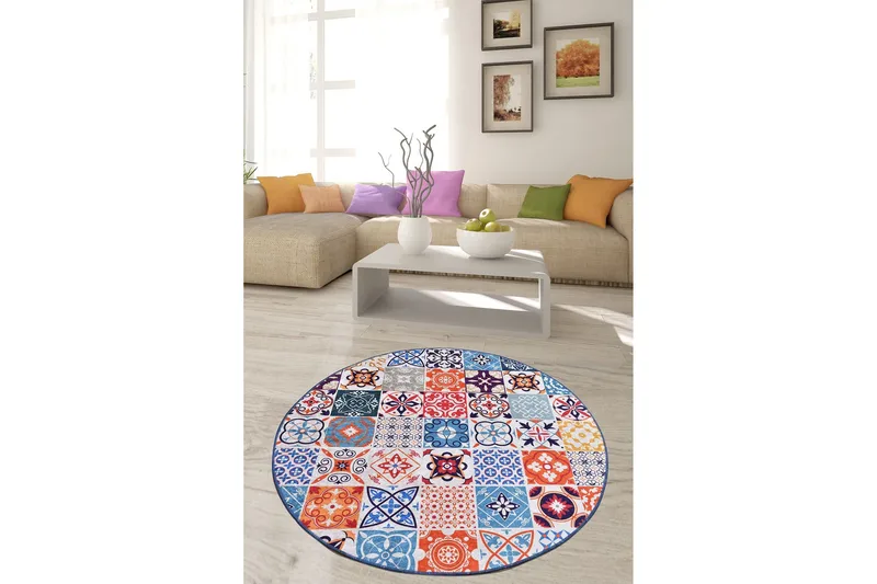 Chilai Tæppe 200 cm Rund - Tekstiler - Tepper & Matter - Moderne tepper - Friezematter