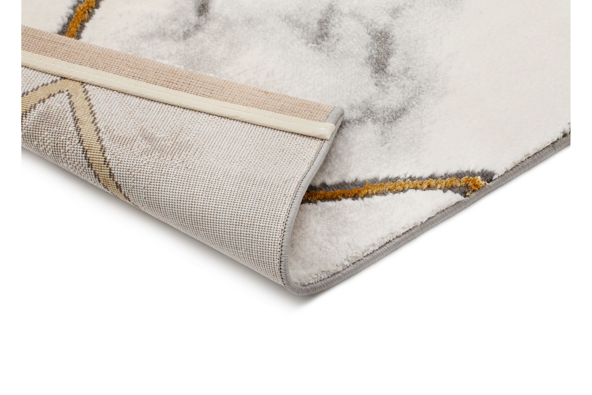 Diamond Romb Matte 133x190 cm - Gull - Tekstiler - Tepper & Matter - Moderne tepper - Friezematter