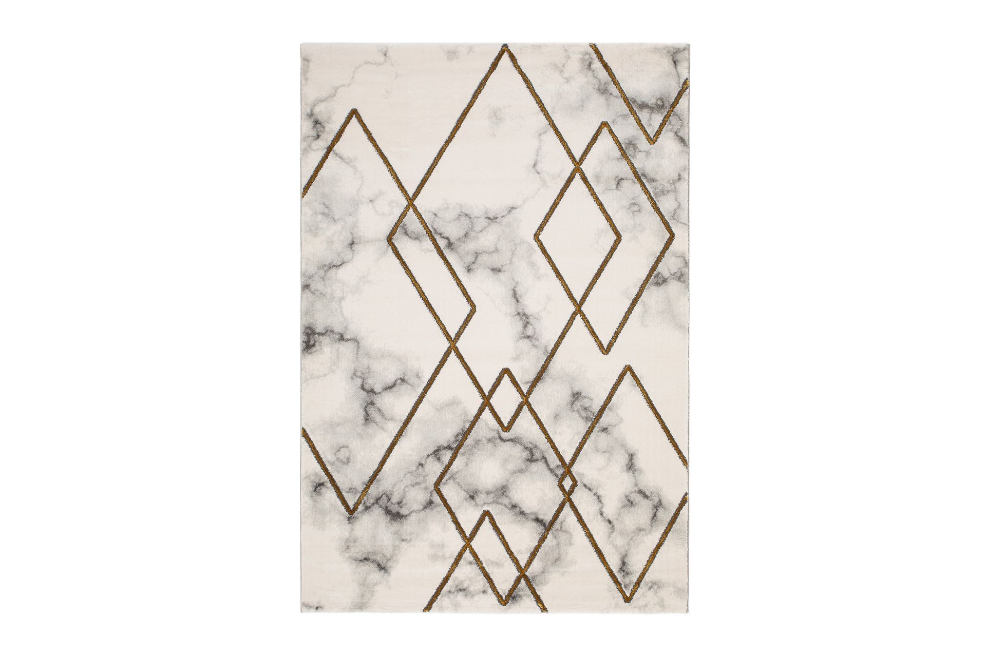 Diamond Romb Matte 133x190 cm - Gull - Tekstiler - Tepper & Matter - Moderne tepper - Friezematter