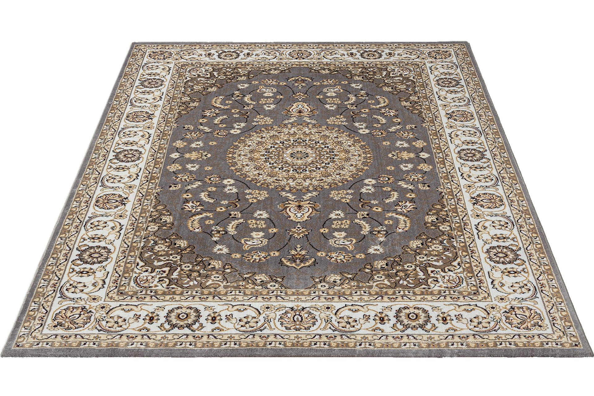 Dubai Medallion Wiltonmatte 160x230 cm - Grå - Tekstiler - Tepper & Matter - Moderne tepper - Friezematter