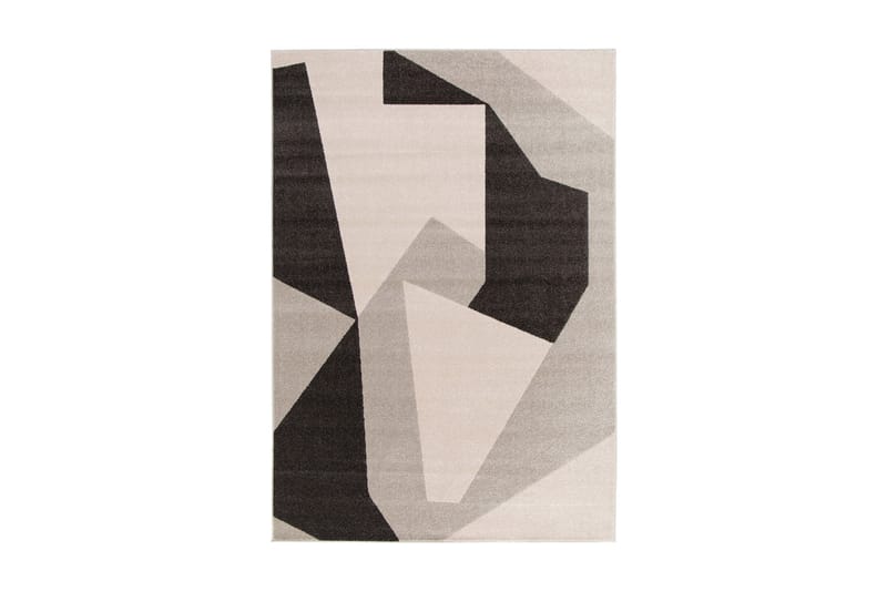 Florence Abstrakt Wiltonmatte Rektangulær 160x230 cm - Natur/Svart - Wiltontepper - Friezematter