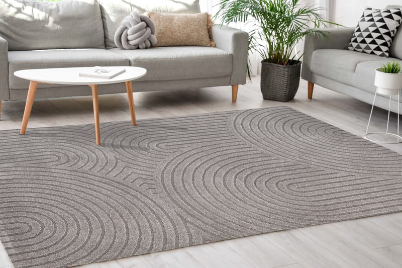 Genova Zen Wiltonmatte 160x230 cm - Grå - Tekstiler - Tepper & Matter - Moderne tepper - Friezematter