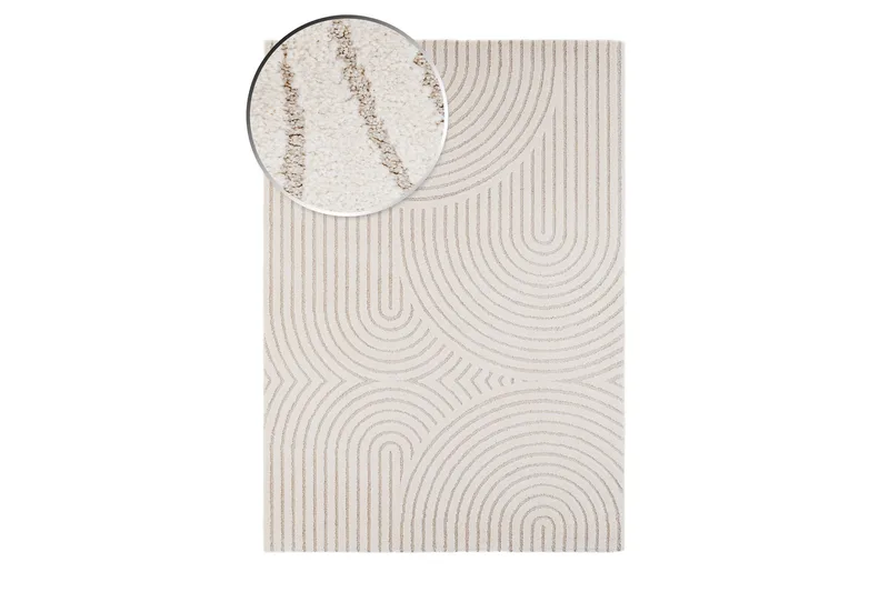 Genova Zen Wiltonmatte 200x290 cm - Hvit - Tekstiler - Tepper & Matter - Moderne tepper - Friezematter