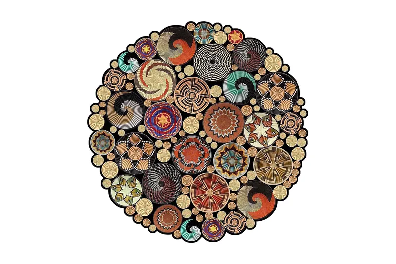 Homefesto Matte 100 cm Rund, Multifarget