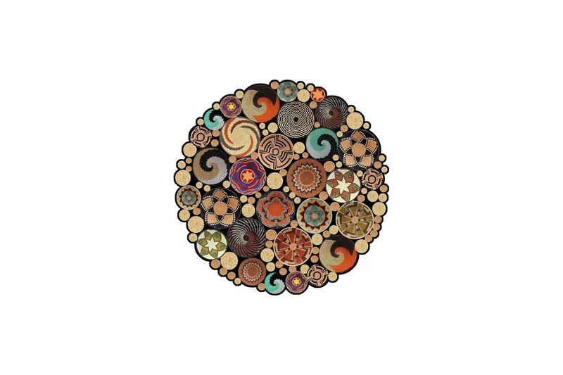 Homefesto Matte 170 cm Rund, Multifarget